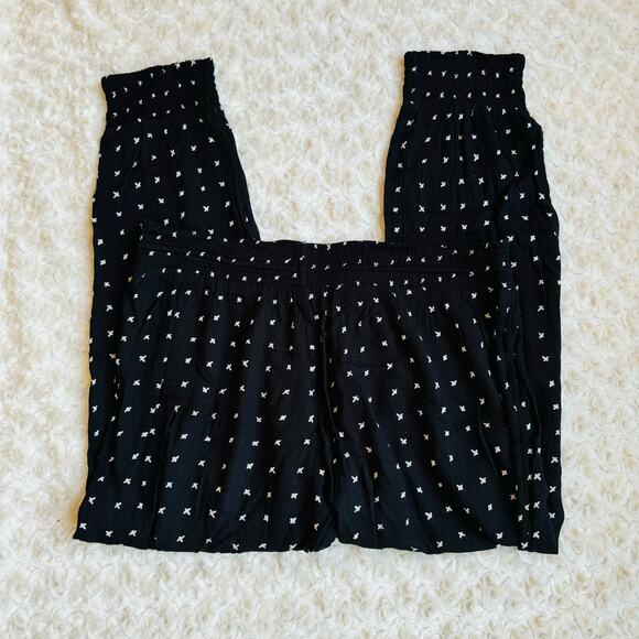 Urban Outfitters Out from Under Printed Smocked Jogger Lightweight Pants Medium - Picture 6 of 10